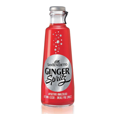 San Benedetto Ginger Spritz mit Ingwer 180 ml Aperitif ohne Alkohol bitter Limonade italienisch Original