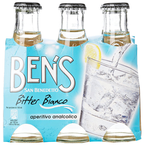 San Benedetto Ben´s 'Bitter Bianco' 6x98 ml 4x italienisch Original Limonade