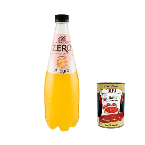 San Benedetto Allegra Aranciata Zero PET ohne Zucker 0,75 L Limonade orange ohne Zucker italienisch Original
