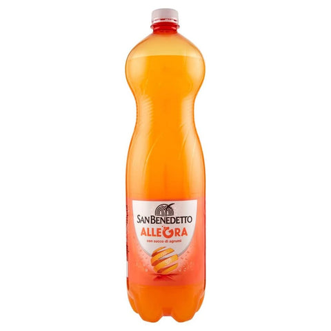 San Benedetto Limonade San Benedetto Allegra Aranciata PET 12 x 1,5 L Limonade Orange Erfrischungsgetränk italienisch Original 8001620203026
