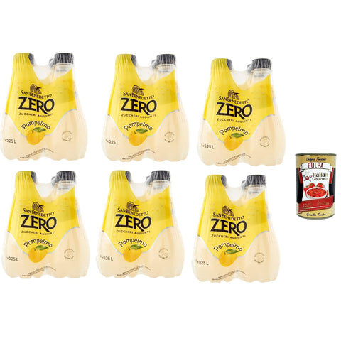 San Benedetto Pompelmo Zero PET ohne Zucker 24x  250 ml Grapefruit, Limonade orange ohne Zucker, soft drink sugarfree italienisch Original
