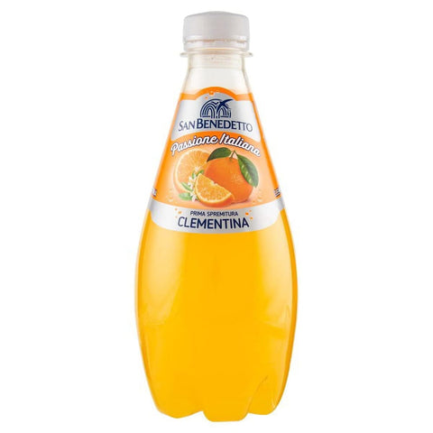 San Benedetto Limonade San Benedetto Prima Spremitura Clementina Passione Italiana PET 40cl Soda 100% Italienisches Getränk gasförmig Orangen Lemonade 24x Original italienisch 8001620013854