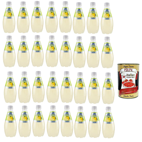 San Benedetto Prima Spremitura Limone Passione Italiana PET 24x 40 cl Soda 100% Italienisches Getränk gasförmig Lemonade italienisch Original