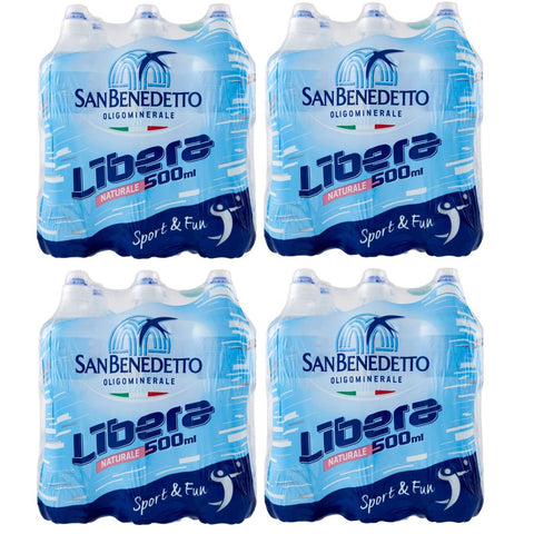 San Benedetto Acqua Naturale Libera Oligomineralisches Natürliches Wasser PET Einwegflasche 500 ml italienisch Original