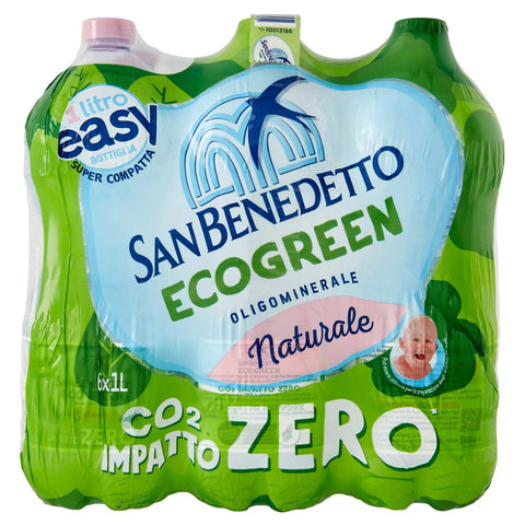San Benedetto Acqua Easy Minerale Naturale 6 Bottglie da 1 Litro Stilles Wasser italienisch Original