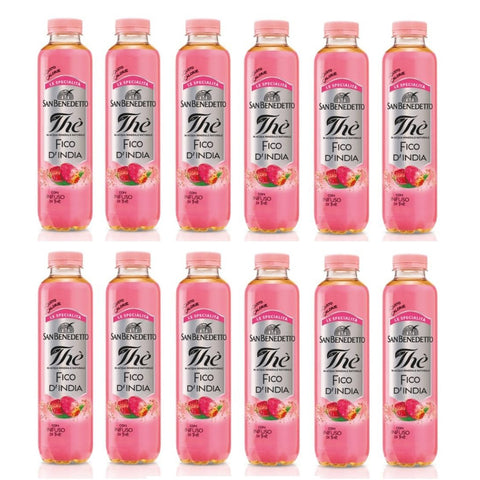 San Benedetto Thè al FICO D'INDIA Kaktusfeige-Eistee Einweg PET alkoholfreies Getränk erfrischendes Getränk 400 ml 12x italienisch Original