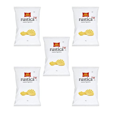 SAN Carlo RUSTICA Italian Salted Crisps Chips Snack 50 g italienisch Original