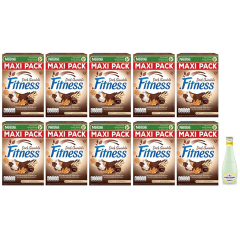 Sanpellegrino Nestlé FITNESS Vollkornprodukte mit dunkler Schokolade, Maxi - Format 540 g + 1 x San Pellegrino Tonica Zitrusfrucht 10x 20 cl Original italienisch