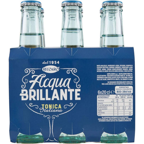 Sanpellegrino Tonic Water Sanpellegrino Recoaro Brilliant Water, 24 x 200 ml Original italienisch inkl. Italian Gourmet Polpa 400g 8008720081011
