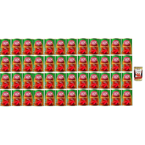 Saom Pastasaucen Saom Pomodori Pelati bestern geschälte Tomaten sauce aus Italien dose, tin italian peeled tomatoes 48x 400g Original italienisch inkl. Italian Gourmet Polpa 400g 8032804040014