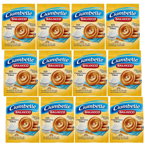 Balocco Ciambelle - Italienisches Mürbegebäck mit Schokolade und Haselnüssen 700g (Ciambelle, x12) Original italienisch