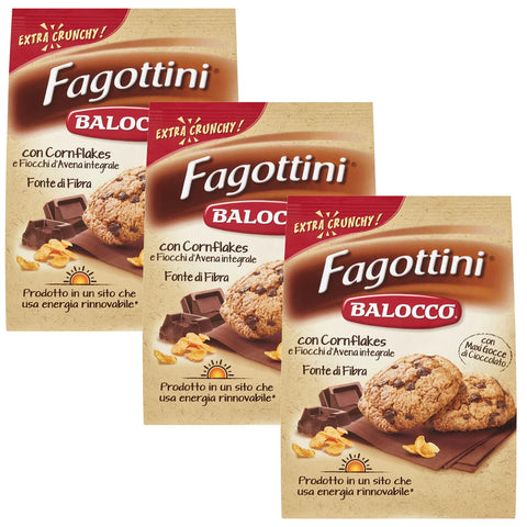 Balocco Faccine Italienisches Mürbegebäck mit Schokolade und Haselnüssen 1x700g Original italienisch Kekse