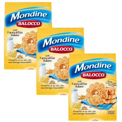 BALOCCO Faccine - Italienisches Mürbegebäck mit Schokolade und Haselnüssen (Mondine x3) 700 g italienisch Original