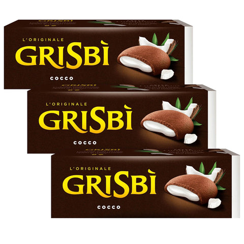 sarcia.eu MATILDE VICENZI Grisbi Cocco Biskuits mit Kokosnussfüllung x 3 Pakete 150g italienisch Original