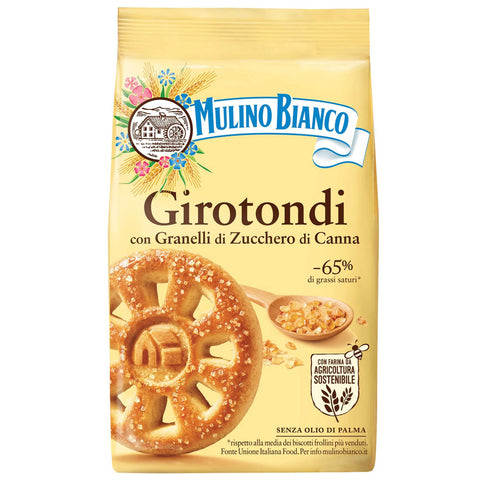 Mulino Bianco Girotondi - Mürbeteigkekse mit Zucker 350g Original italienisch