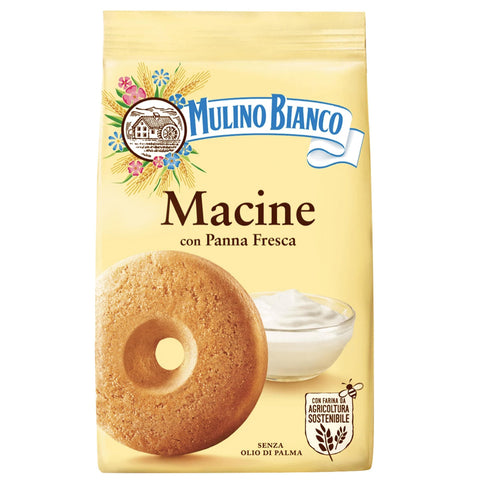 Mulino Bianco Macine - Italienische Mürbeteigkekse mit Sahnegeschmack 350g Original italienisch