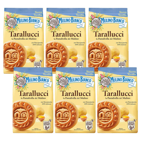 Mulino Bianco Tarallucci Mürbegebäck aus Italien x 6 Pakete 1x350g Original italienisch Kekse