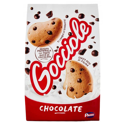 Pavesi Gocciole Chocolate - Kekse mit Schokoladenstückchen (Gocciole, x1) 500g Original italienisch