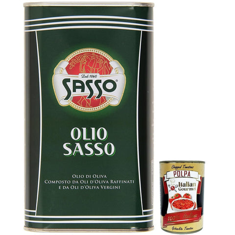 Sasso Olio Extra vergine D'oliva Natives Olive Olivenöl 100%, Extra virgin oil 1x1l Original italienisch Feinkost