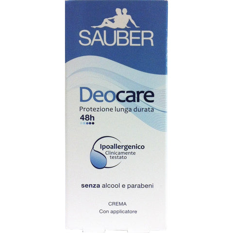 Sauber DEOCARE Deodorant Person Klassische Creme 12x 30 ml Original italienisch