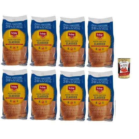 Schar Chips Schar Classico del Mastro Panettiere, Gluten freies Weißbrot. Speziell für Menschen formuliert gegenüber 8x330g Original italienisch Snack 8008698027400