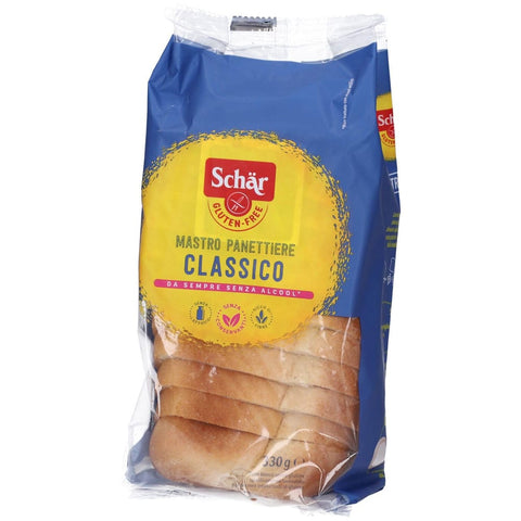 Schar Chips Schar Classico del Mastro Panettiere, Gluten freies Weißbrot. Speziell für Menschen formuliert gegenüber 8x330g Original italienisch Snack 8008698027400
