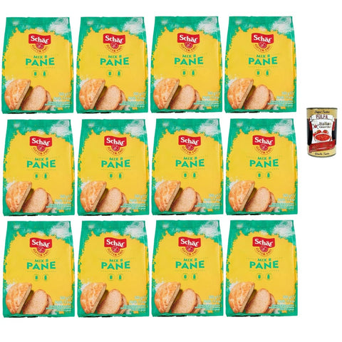 Schar Chips Schar Schär Mix Pane - Mix B Preparato per Pane e Impasti Lievitati senza Glutine, Mischen Sie für Brot, bereit zum gekochten, glutenfreien Teig, 12x500 g 8008698023884