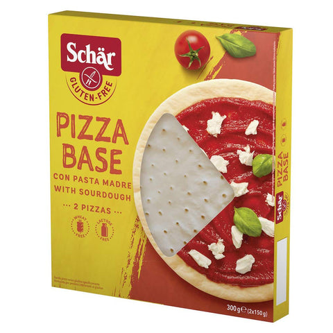 Schär Schar Pizza Base con Pasta Madre Senza Glutine 2x150 g italienisch Original