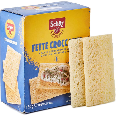Schar Knabberartikel Schar Schär Fette Croccanti Gluten Free Gluten Frei Knuspriges Brot für Zöliakie 150 g 6x italienisch Original Pastasauce + kostenlos Polpa 400 g 8008698007303