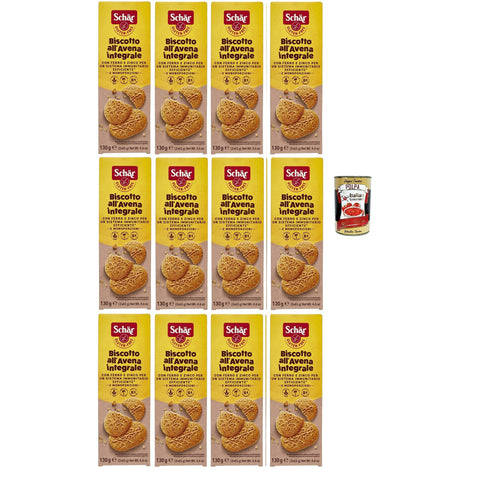 Schar Schär, Biscotto all'Avena Ricco di Fibre integrale, Haferkekse reich an Vollkornfasern, , Quelle für Vitamin B1 und Eisen, glutenfrei und palmölfrei