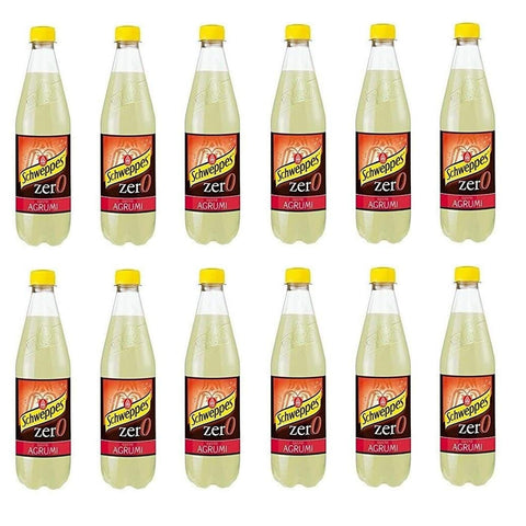 Schweppes Zero Agrumi Zitrus Limonade ohne Zucker PET erfrischend 12x1l Original italienisch Getränk