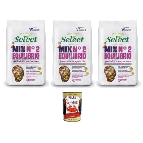 Select MIX N.2 EQUILIBRIO Quelle für Kupfer und Kalium 3x300 g italienisch Original Pastasauce + kostenlos polpa 400 g