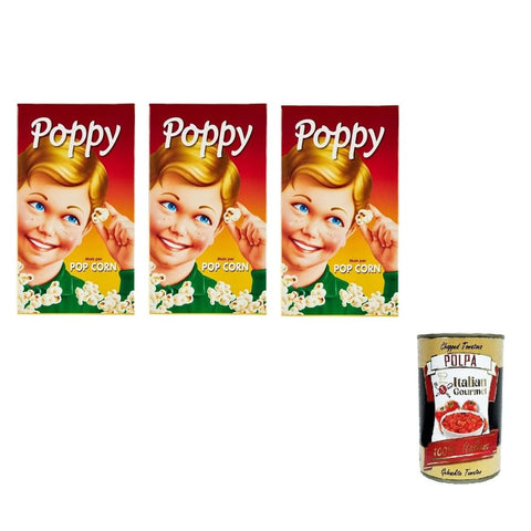 Select Popcorn Select POPPY Popcornmais 250gr 3X Original italienisch inkl. Italian Gourmet Polpa 400g 8006280060019