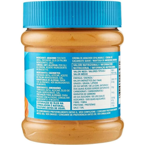 SKIPPY Erdnuss SKIPPY Erdnussbutter "Creamy" Peanutbutter Ohne Palmöl Extra Smooth und aus 91% Erdnüssen ohne Stückchen Leckere 12x 340g italienisch Original 5707196315172