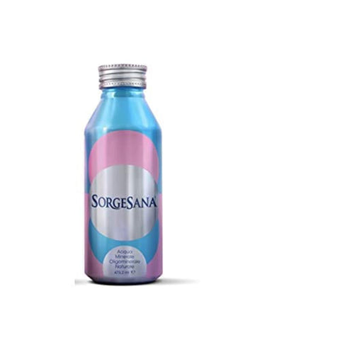 Sorgesana Getränke, Kaffee & Tee Sorgesana ICON Acqua Naturale Naturalwasser Wiederverwendbares Aluminiumflaschenformat | Natürliches Brausemittel | 12 x 473,2 ml italienisch Original 80833482