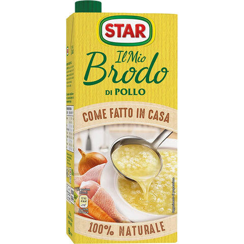 Star brodo Pollo Brühe Flüssigkeit Hähnchen Fertiggerichte 1 Lt 3x italienisch Original