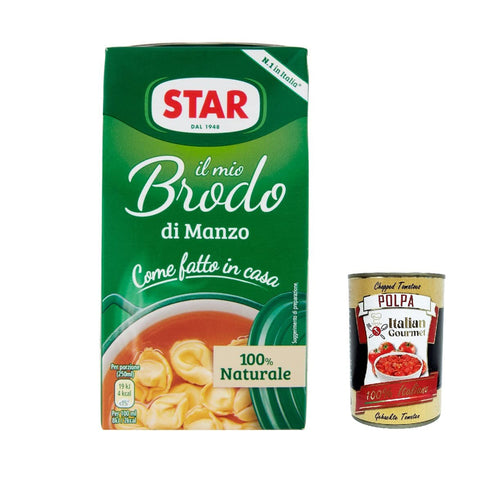 Star brodo Manzo Brühe Broth Flüssigkeit Rindfleisch an Geschmack Fertiggerichte 6x 500ml italienisch Original