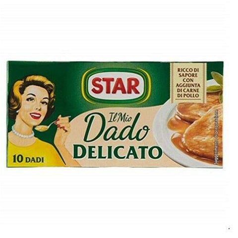 Star Delicato dado brodo Suppenwürfel Brühe sanft reich an Geschmack 10 pz 6x Original italienisch Zutat
