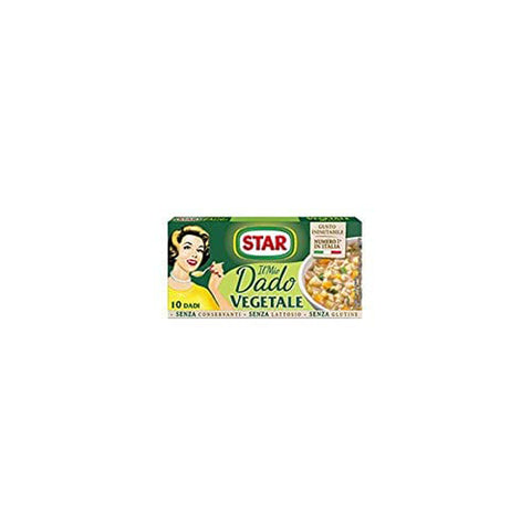 Star veggie dado brodo Vegetarisch Suppenwürfel Brühe reich an Geschmack 10 pz 6x Original italienisch