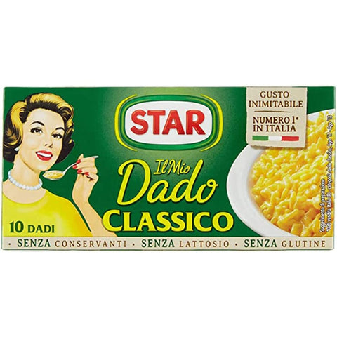 Star Brühe & Fond Star classico dado brodo Suppenwürfel Brühe klassisch reich an Geschmack 10 pz 3x Original italienisch 8000050005002