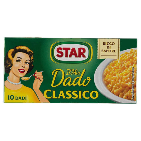 Star classico dado brodo Suppenwürfel Brühe klassisch reich an Geschmack 10 pz 1 Stk Original italienisch Zutat