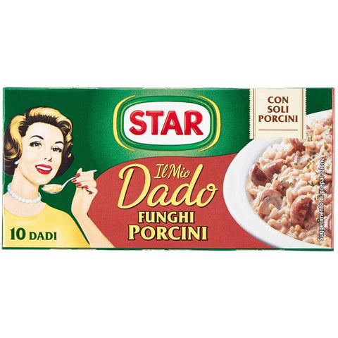 Star dado funghi porcini brodo Steinpilze Suppenwürfel Brühe 10 pz 1 Stk Original italienisch Zutat