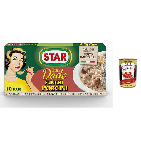 Star Brühe & Fond Star dado funghi porcini brodo Steinpilze Suppenwürfel Brühe 10 pz Brühe & Fond italienisch Original 8000050008904