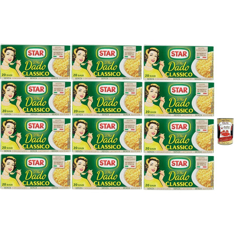 Star Brühe Star il mio Dado Classico 20 Dadi, Suppenwürfel Brühe klassisch reich an Geschmack, 12x 200 g italienisch Original 8032804040014