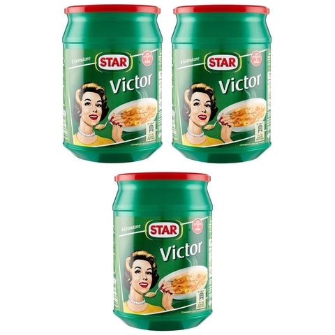 Star Victor Brodo Granulare Körnige Brühe mit Fleischextrakt Packung Etwa 56 Liter Brühe werden erhalten 1000 g 3x italienisch Original