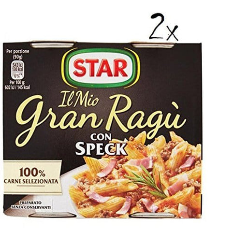 Star Il mio Gran ragu speck tomatensauce sauce mit speck Tomatensuppe 2x180g Original italienisch