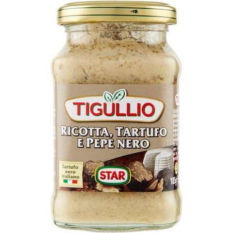 Star Tigullio GranPesto Ricotta Tartufo Pepe Nero Trüffel und schwarzer Pfeffer Sauce Soße 3x190g Original italienisch