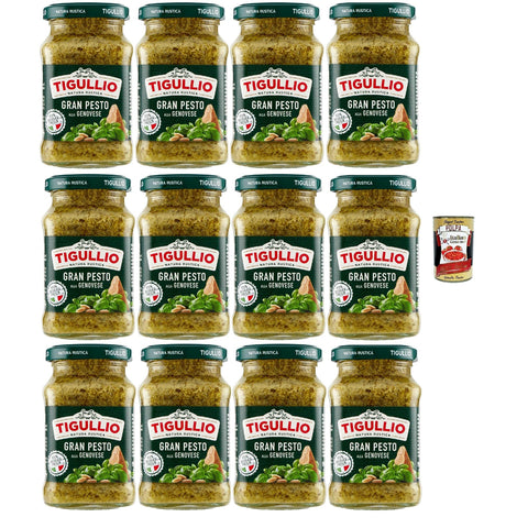 Star Tigullio GranPesto Pesto alla Genovese pesto sauce mit 100% frisches Basilikum Sauce Soße 12x190 g italienisch Original + kostenlos polpa 400 g