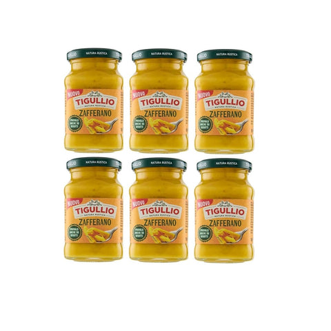 Star Pesto Tigullio Pesto Zafferano 6x190g – Cremige Sauce mit Safran, ohne Gluten – Italienischer Geschmack für Pasta & mehr