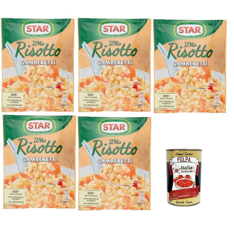 Star Reisgerichte Star Il Mio Risotto Gamberetti, Reis mit Garnelen, 5x 175 g italienisch Fertiggerichte Reisgerichte Original 8032804040014